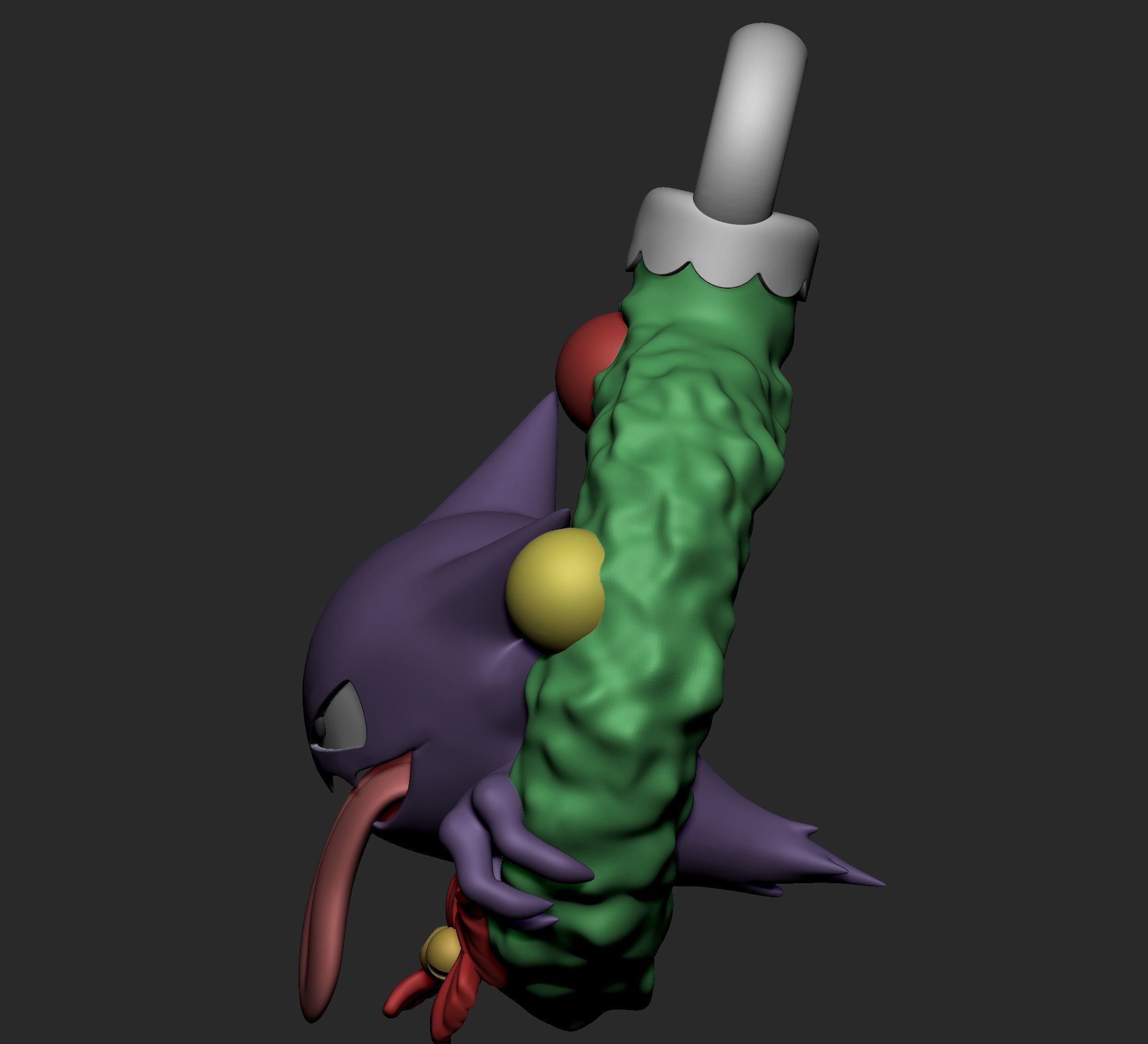 Pokemon - Gastly Haunter and Gengar Christmas Decoration  3D print model_9