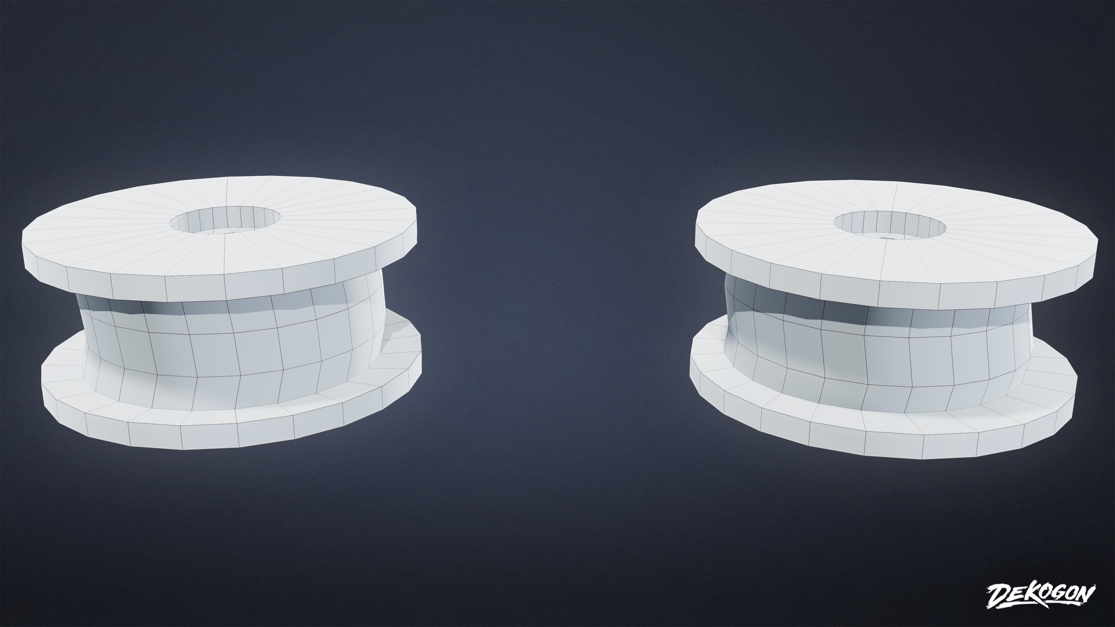 CONSTRUCTION - Plastic Wire Spool 01 - LOW POLY Low-poly 3D model_9