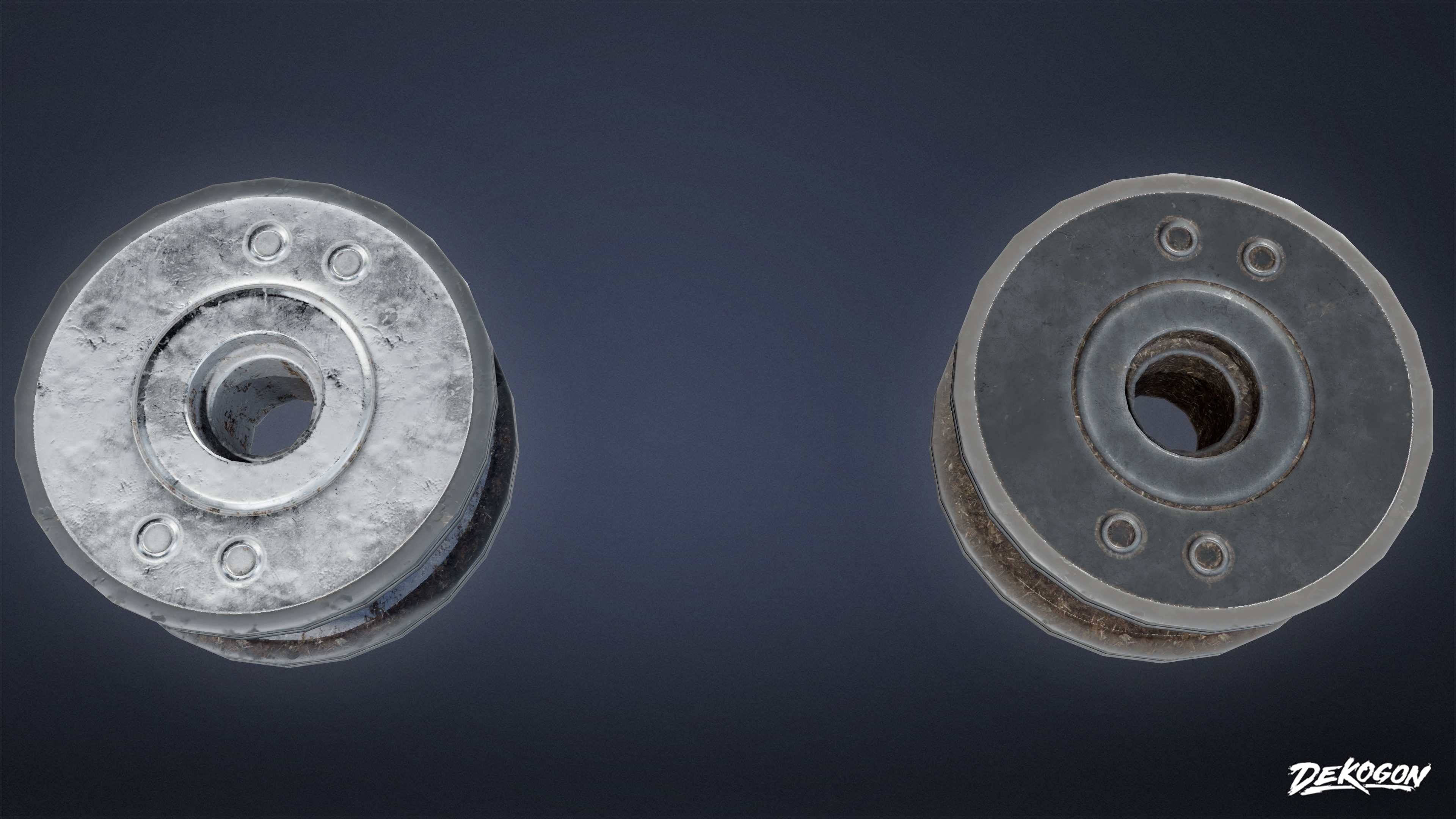 CONSTRUCTION - Plastic Wire Spool 01 - LOW POLY Low-poly 3D model_1