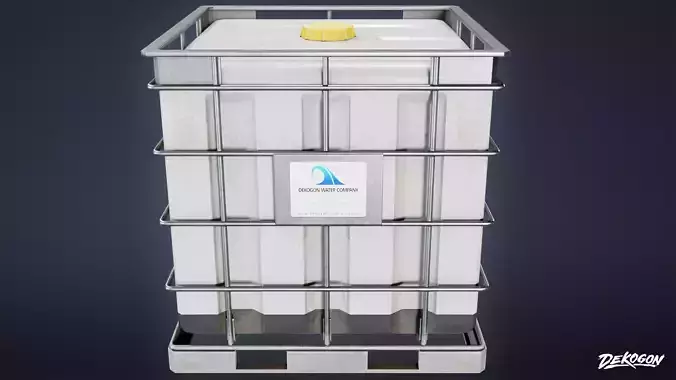 CONSTRUCTION - Portable Water Tank 01 - LOW POLY