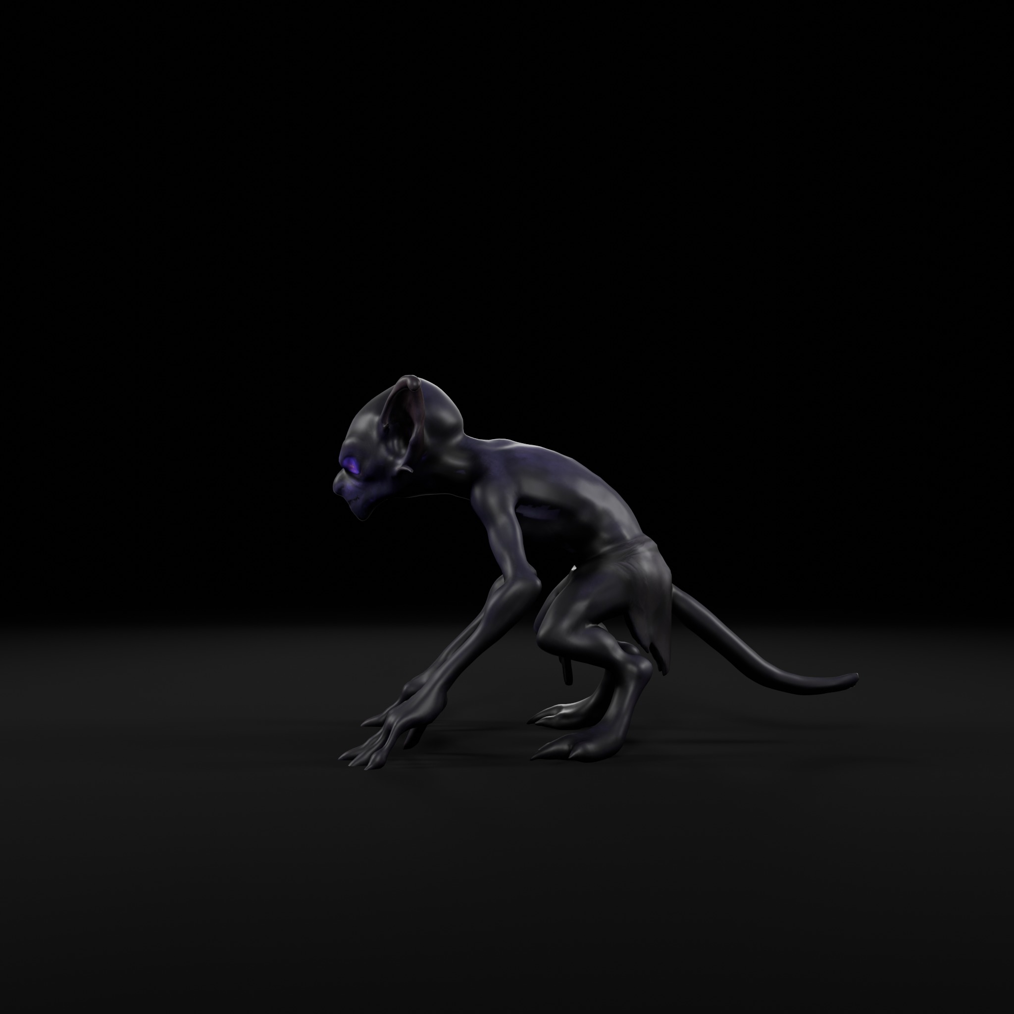 Shadow Goblin - Game-Ready 3D Model Low-poly 3D model_2
