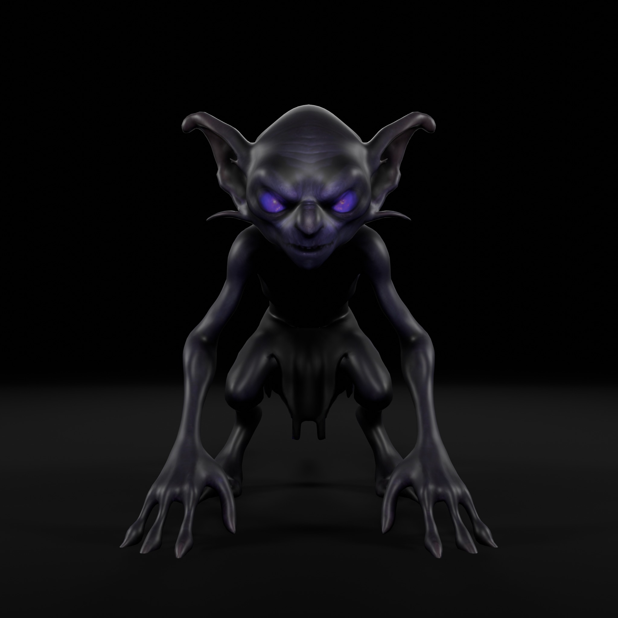 Shadow Goblin - Game-Ready 3D Model Low-poly 3D model_3