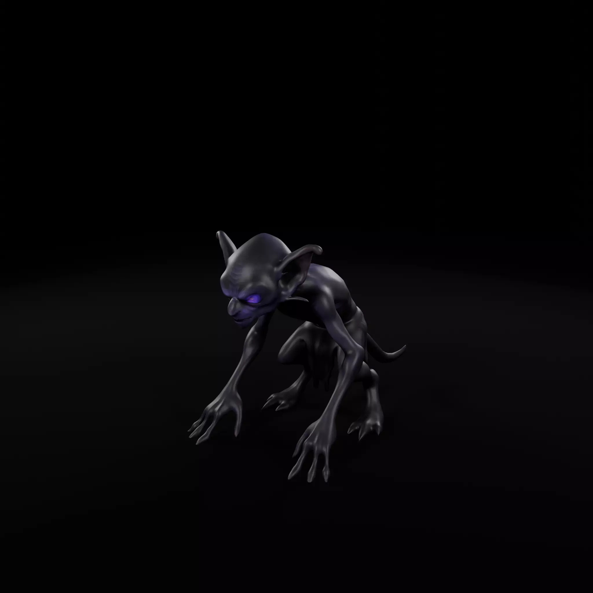 Shadow Goblin - Game-Ready 3D Model Low-poly 3D model_0