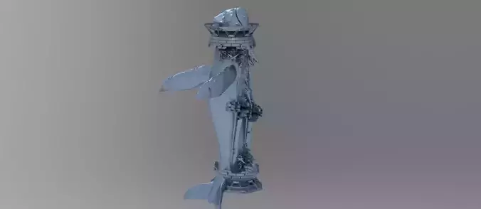 Whale Deep sea Metal structure