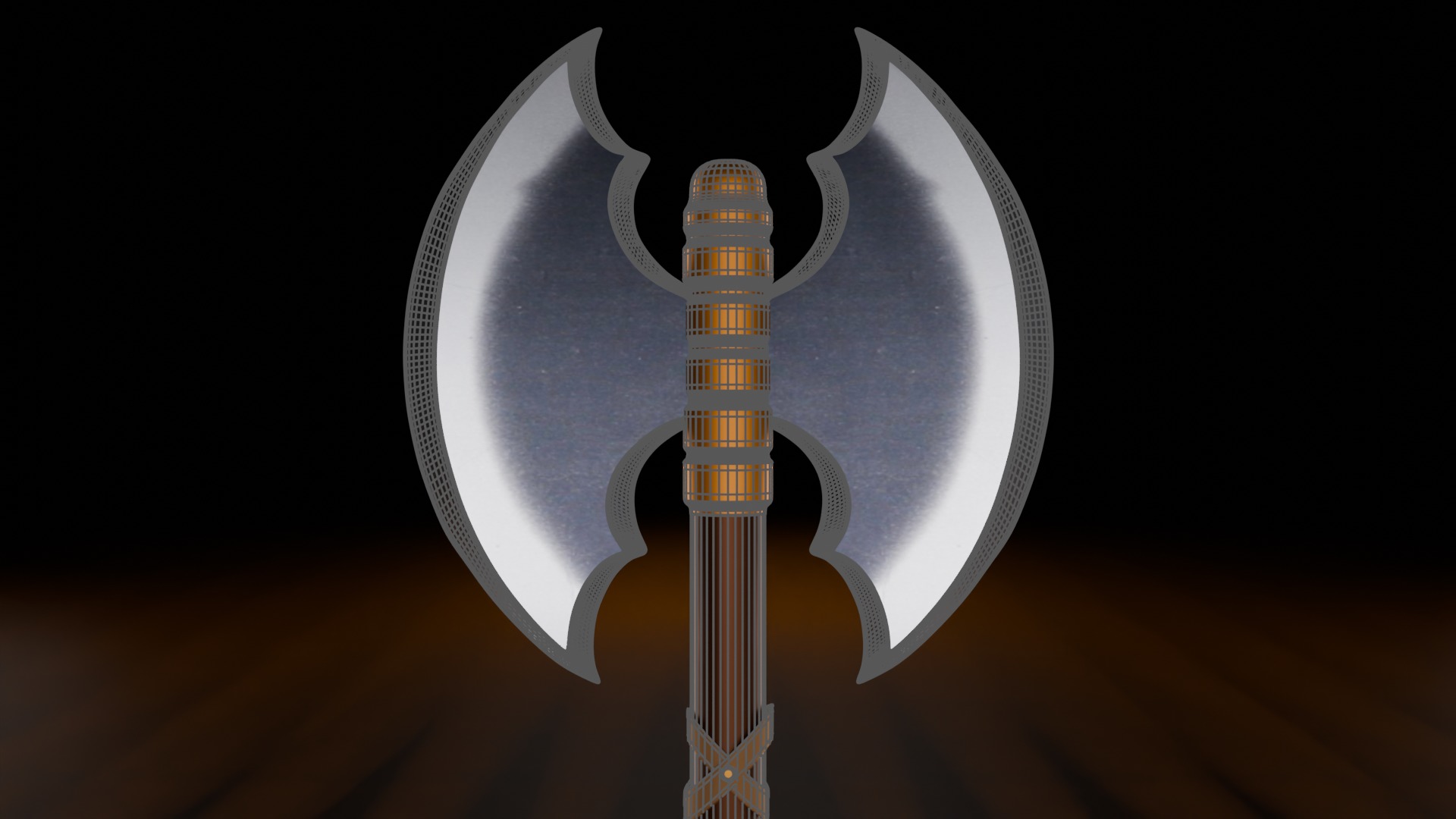 Axe Labrys 3D model_8