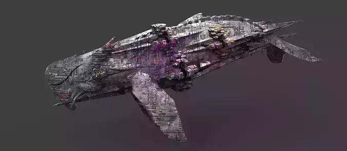 Deep Sea Sci fi whale Rig