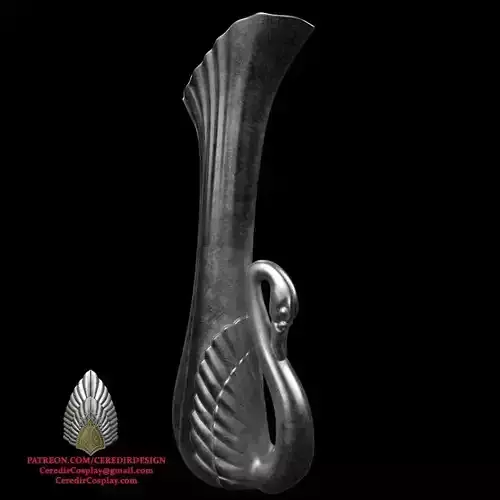 Elven Swan Vase lord of the rings 3D DIGITAL DOWNLOAD