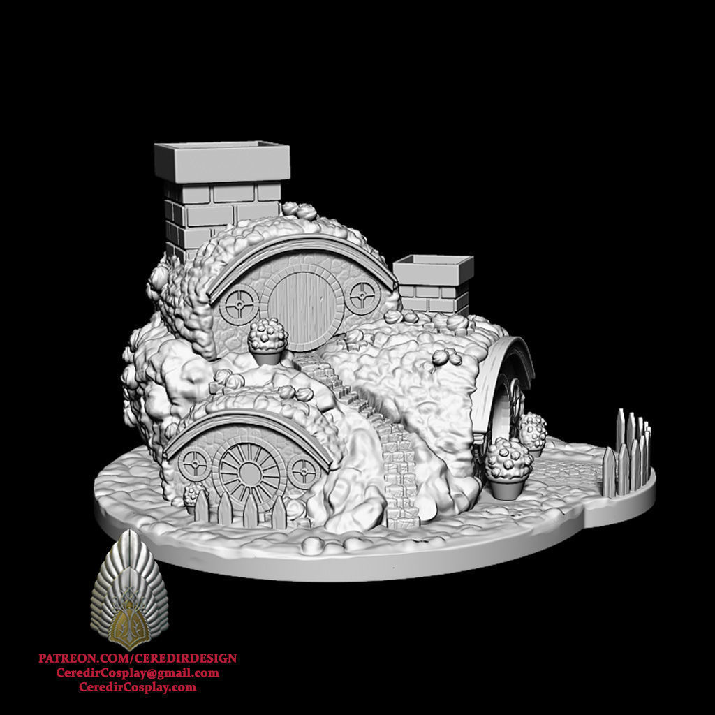 Bag End Dice Tower lord of the rings 3D DIGITAL DOWNLOAD 3D print model_5