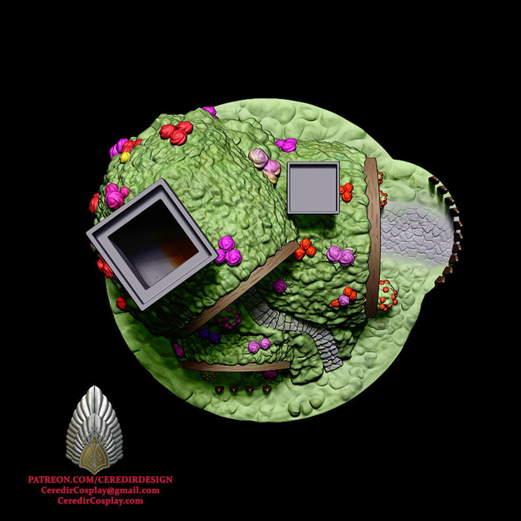 Bag End Dice Tower lord of the rings 3D DIGITAL DOWNLOAD 3D print model_4