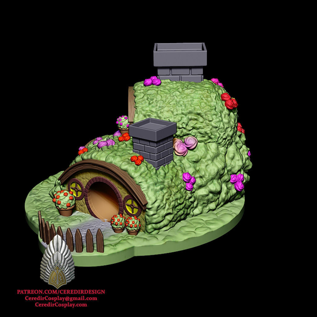 Bag End Dice Tower lord of the rings 3D DIGITAL DOWNLOAD 3D print model_1