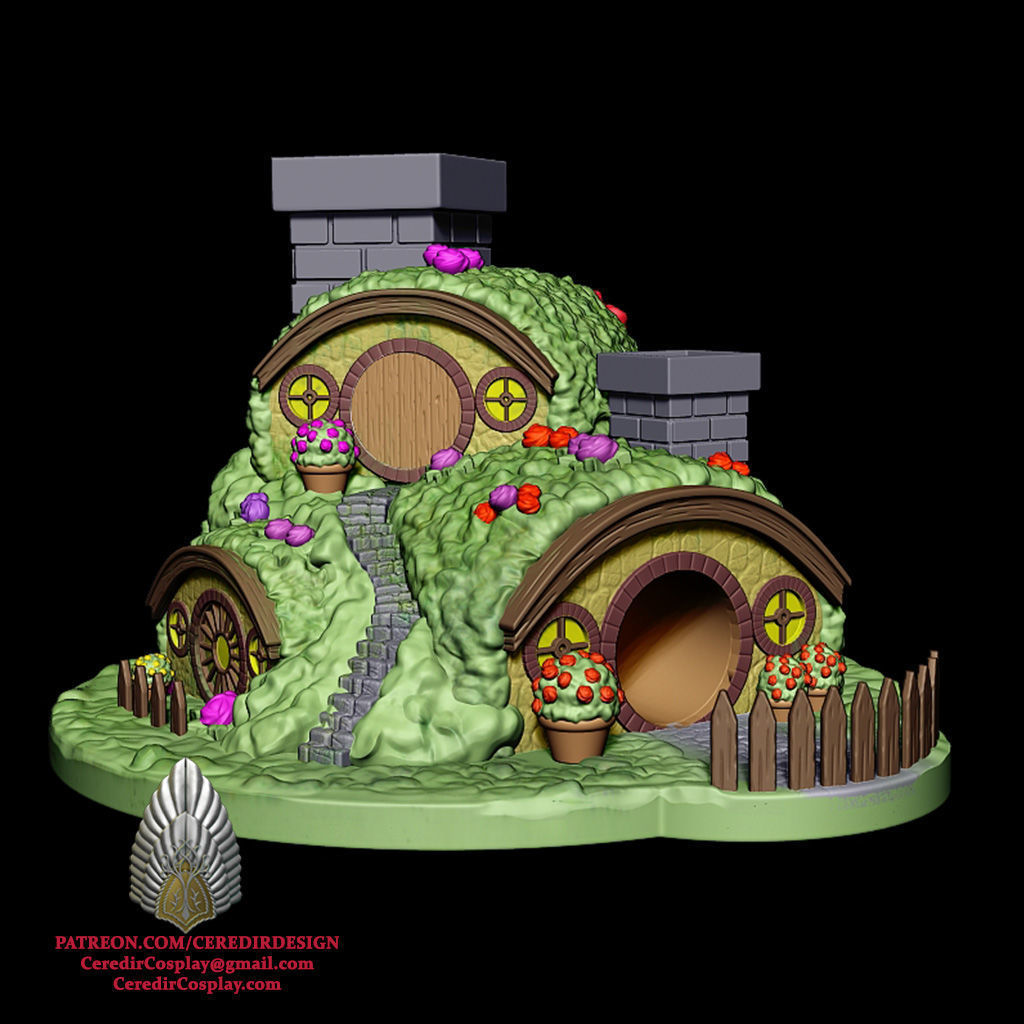 Bag End Dice Tower lord of the rings 3D DIGITAL DOWNLOAD 3D print model_2