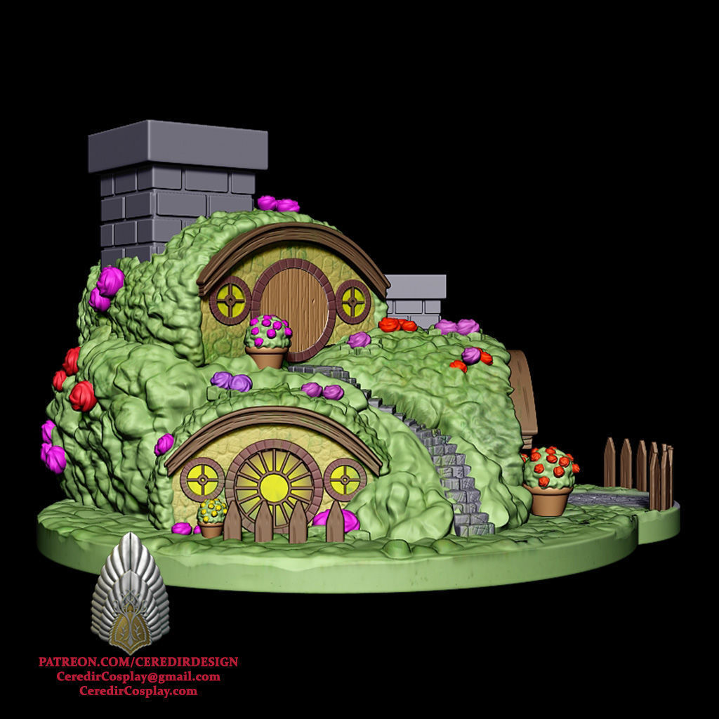 Bag End Dice Tower lord of the rings 3D DIGITAL DOWNLOAD 3D print model_3