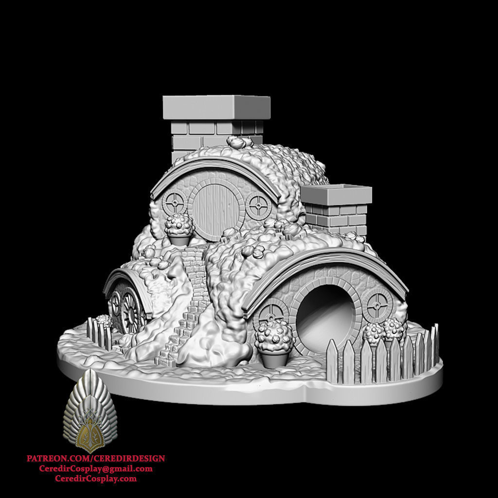 Bag End Dice Tower lord of the rings 3D DIGITAL DOWNLOAD 3D print model_6