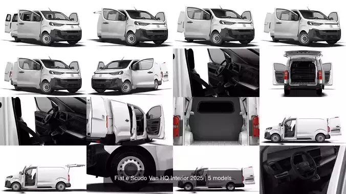 Fiat e Scudo Van HQ Interior 2025