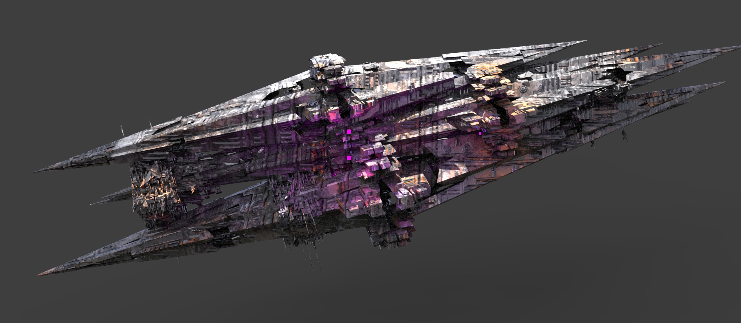 Deep Sea Sci fi whale Rig structure exterior 1 3D model_1