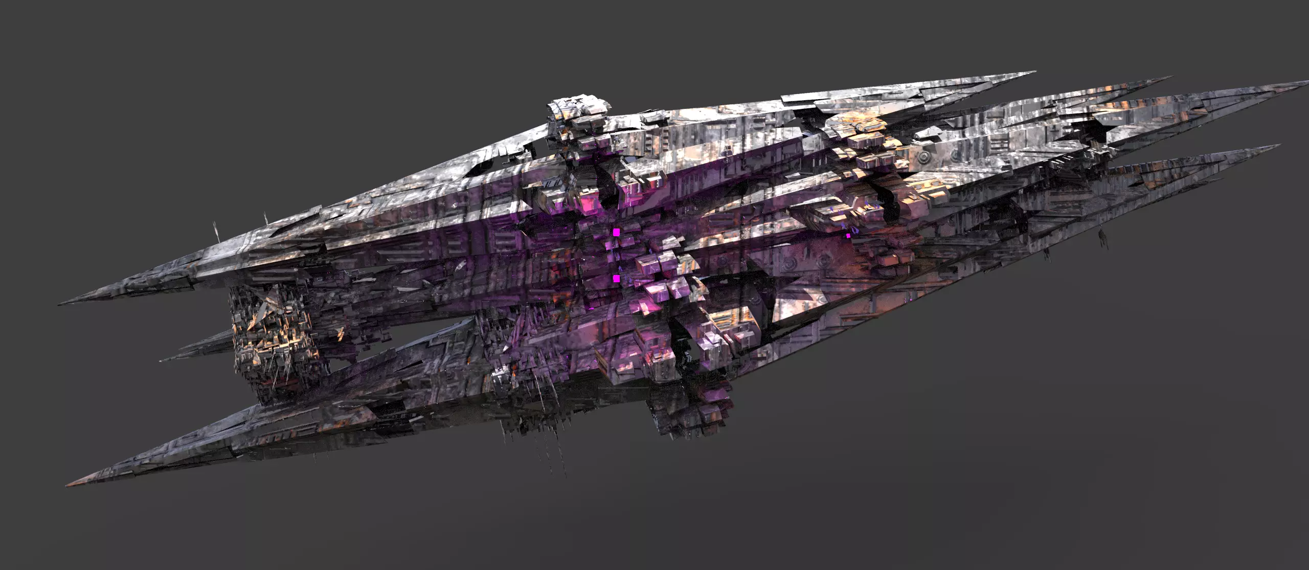 Deep Sea Sci fi whale Rig structure exterior 1 3D model_0