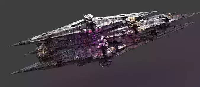 Deep Sea Sci fi whale Rig structure exterior 1
