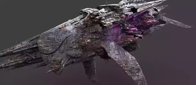 Deep Sea Sci fi whale Rig 2