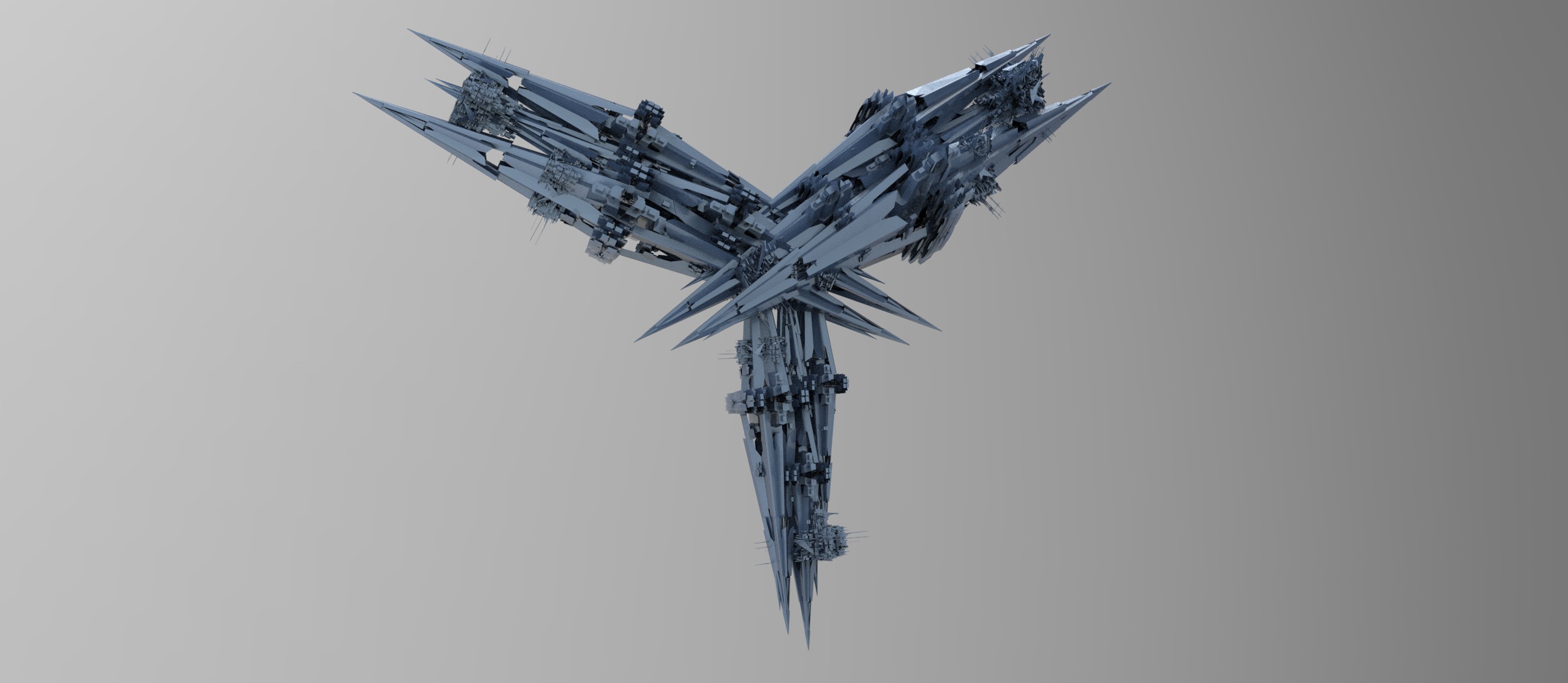 Dark Cyberpunk Ocean rig 6  3D model_1