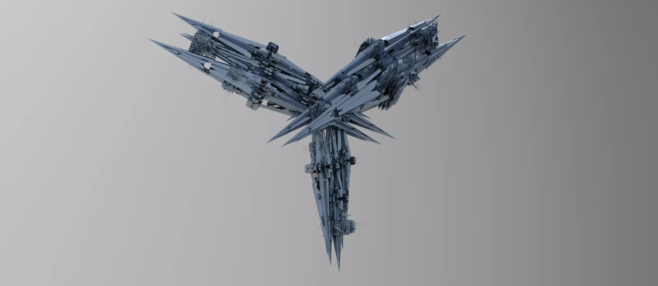 Dark Cyberpunk Ocean rig 6  3D model_0