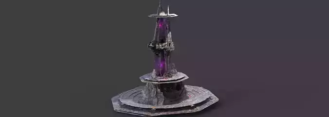 Cyberpunk Ocean rig escalator rig