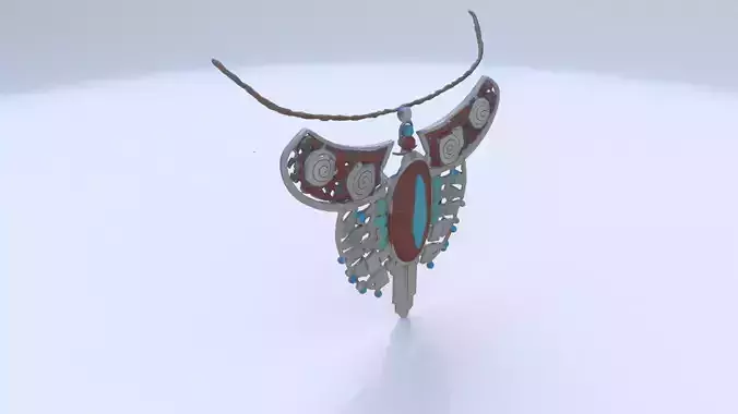 Cozcatl-Necklace 3D model