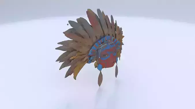 Metztli-Headdress 3D model