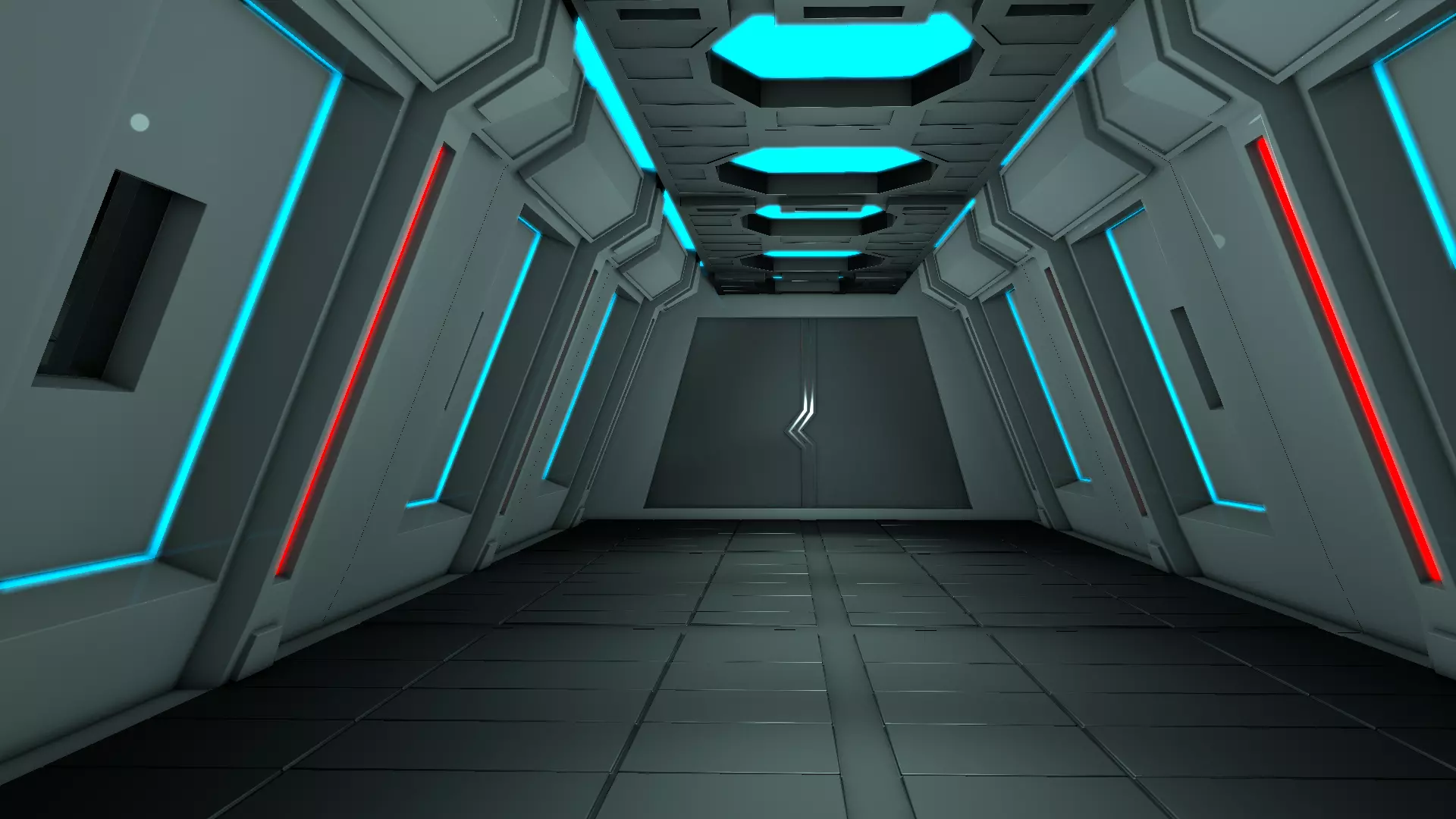 Sci fi Interior 3D model