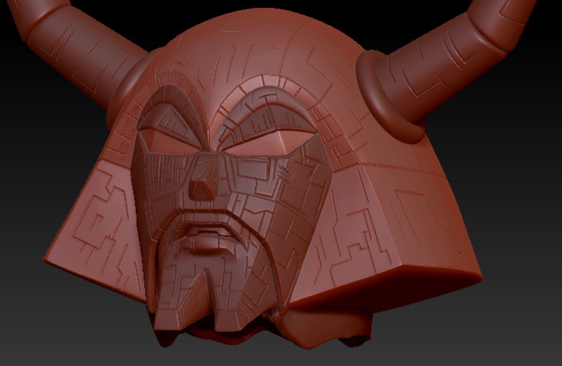 Unicron Head 1986 3D print model_4