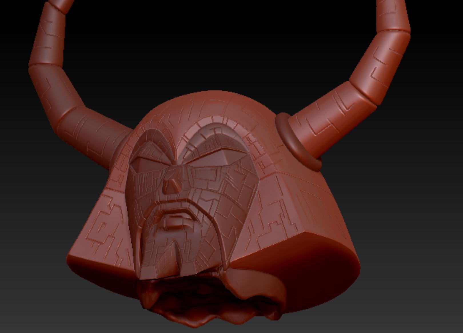 Unicron Head 1986 3D print model_5