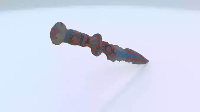 Tlahuiztli-knife 3D model