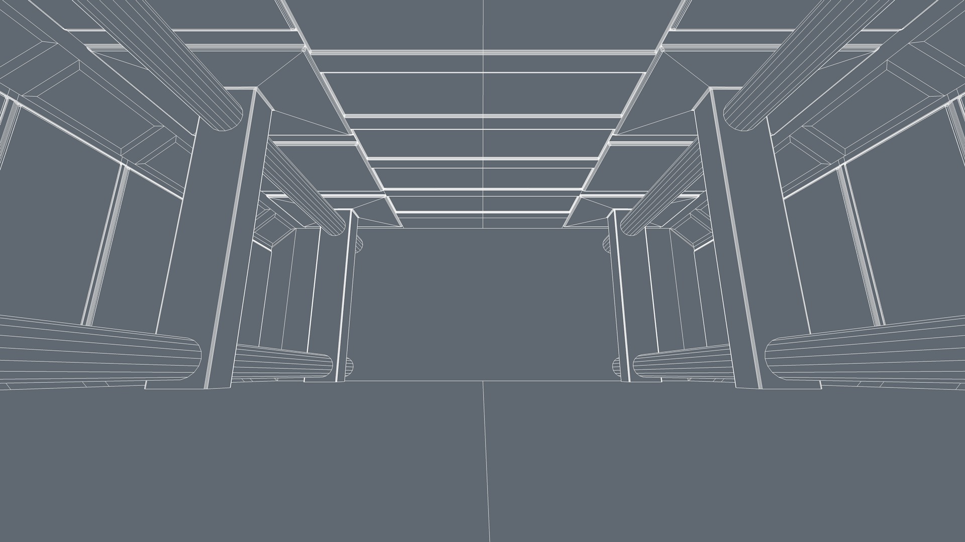 Sci Fi Room Low-poly 3D model_9