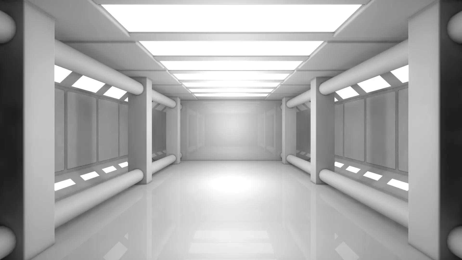 Sci Fi Room Low-poly 3D model_0