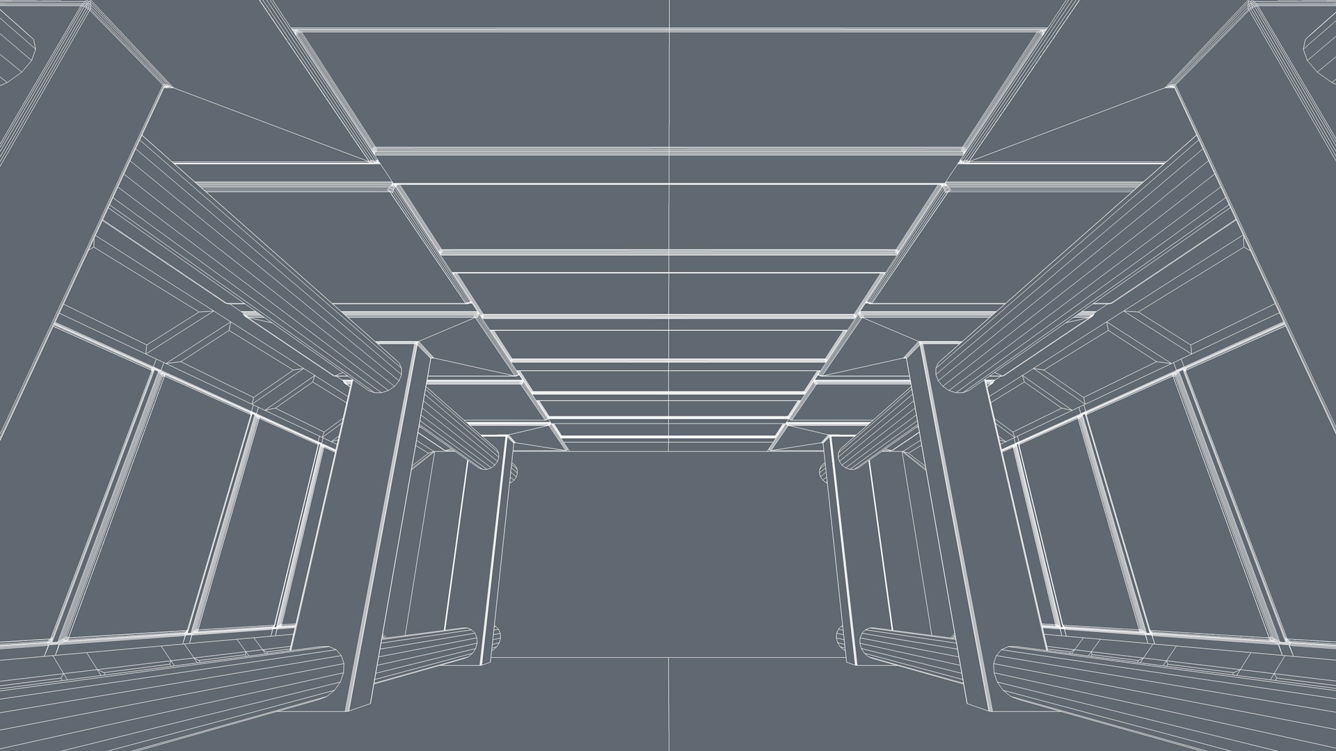 Sci Fi Room Low-poly 3D model_6