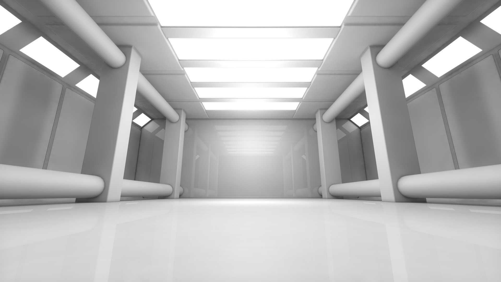 Sci Fi Room Low-poly 3D model_4