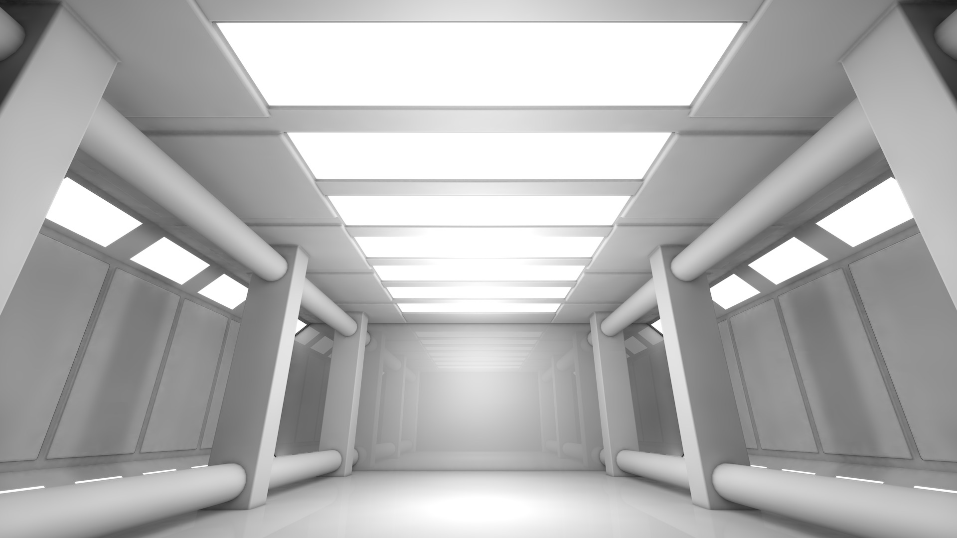 Sci Fi Room Low-poly 3D model_1