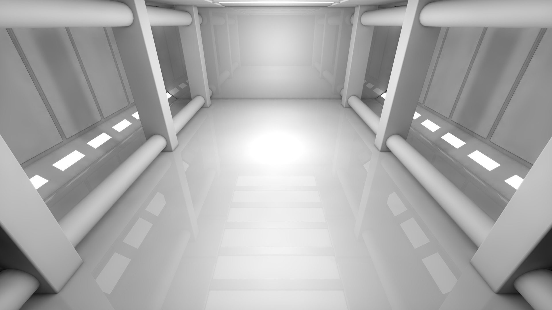 Sci Fi Room Low-poly 3D model_2
