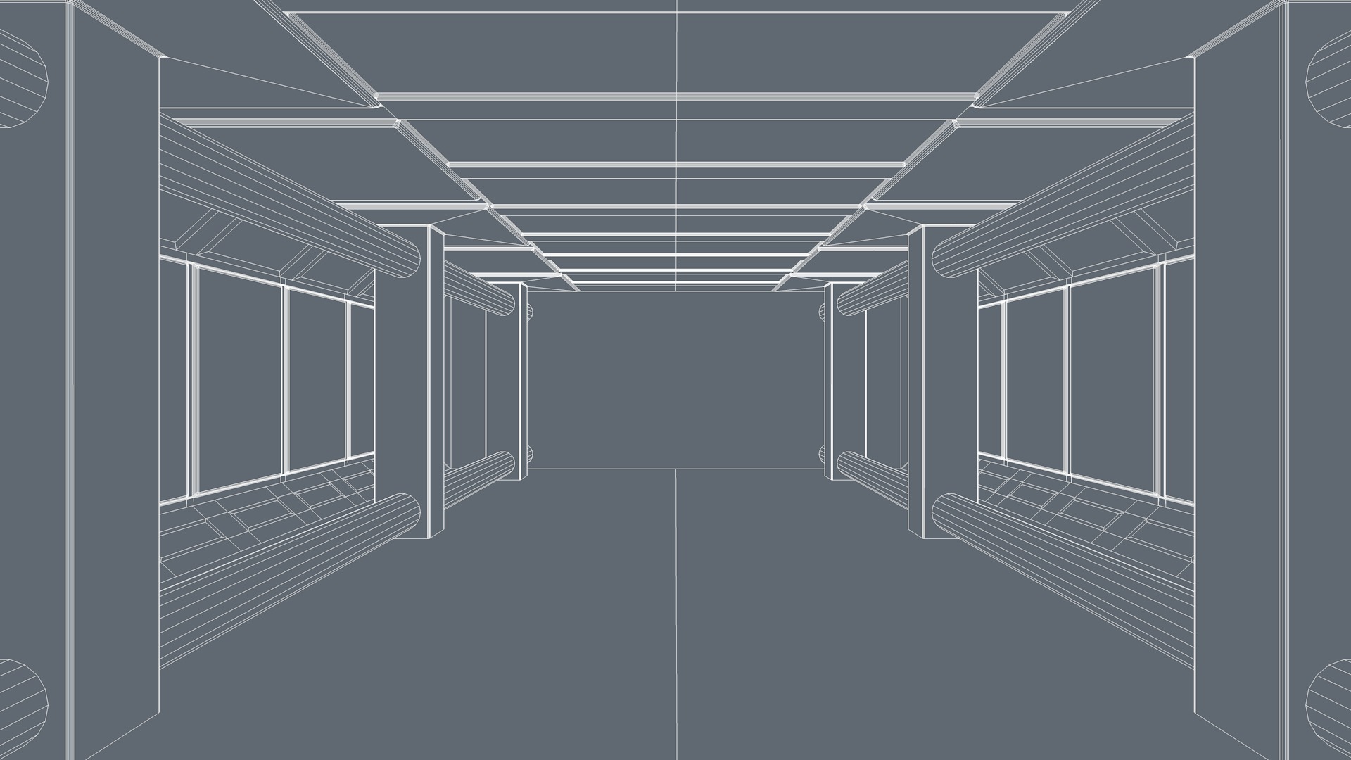 Sci Fi Room Low-poly 3D model_5