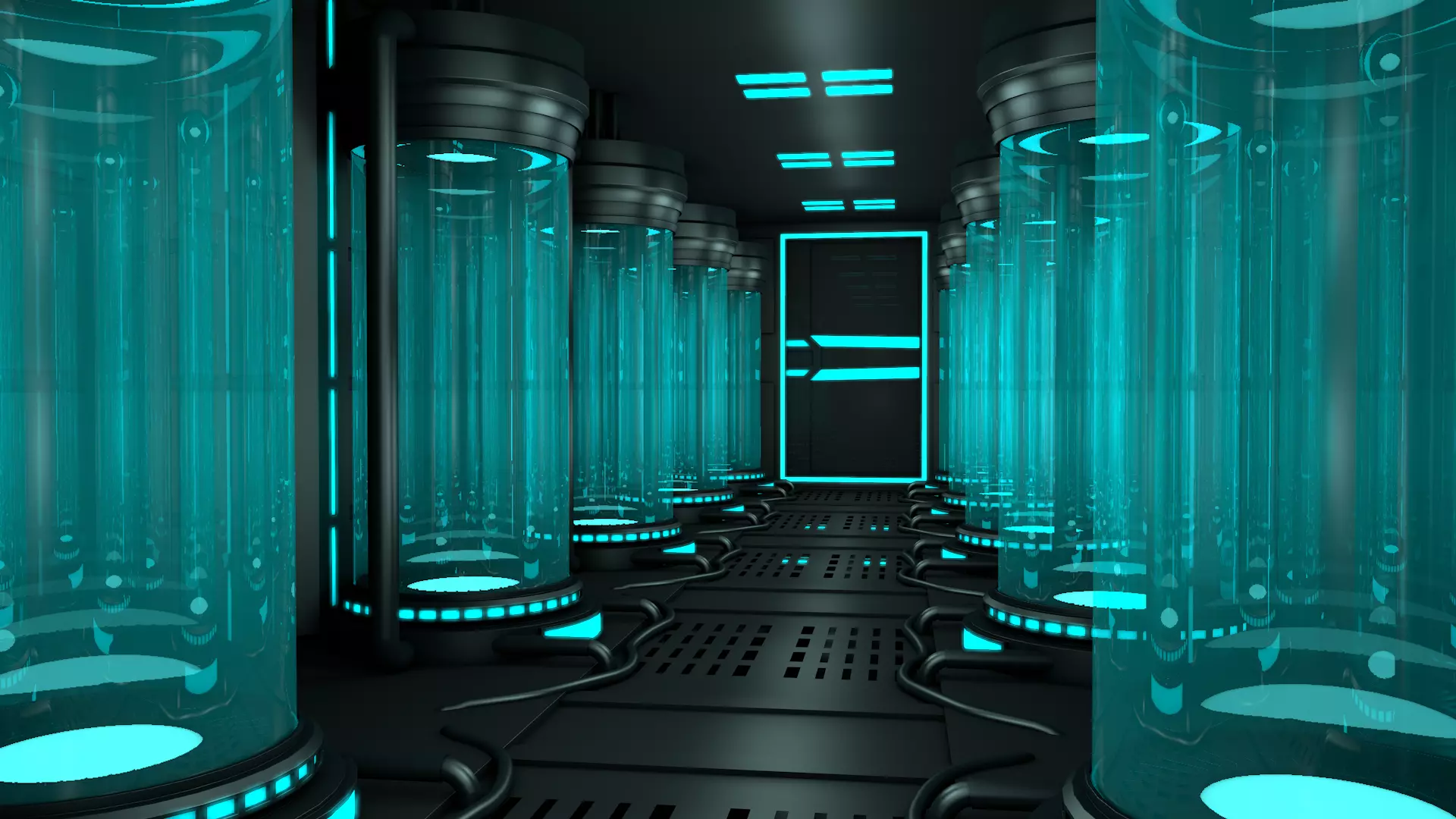 Sci Fi Interior 3D model_0