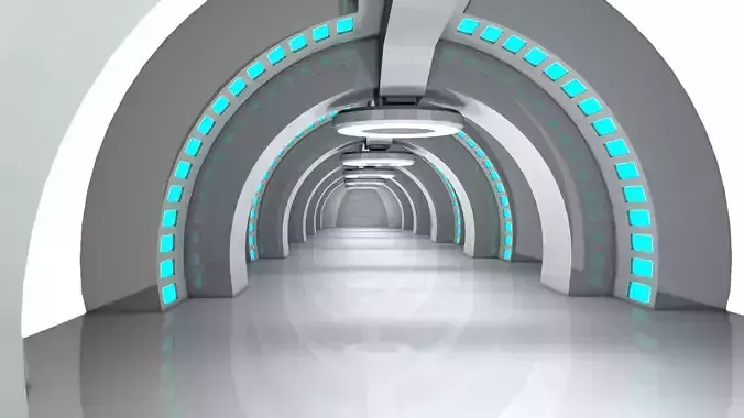 Sci fi Interior corridor
