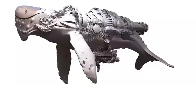 Deep Sea Sci fi whale Rig 2