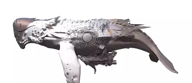 Deep Sea Sci fi whale Rig 2 3D model