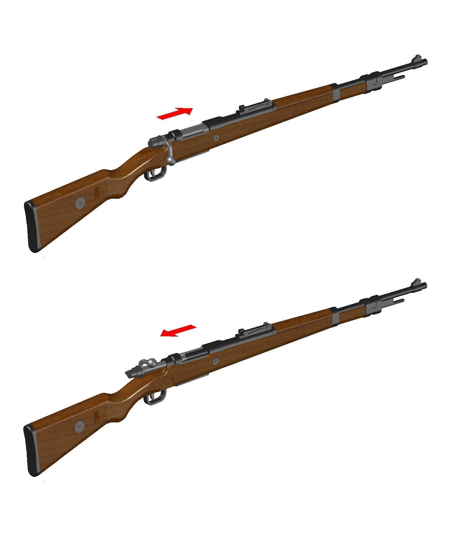 KAR 98 Mauser decor and tabletop 3D print model_1