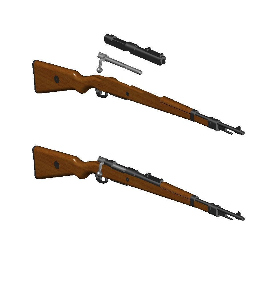 KAR 98 Mauser decor and tabletop 3D print model_3