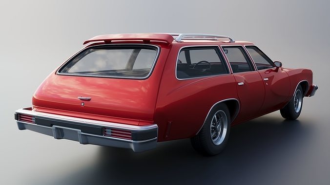 Pontiac LeMans Safari Wagon 1977 3D print model 7