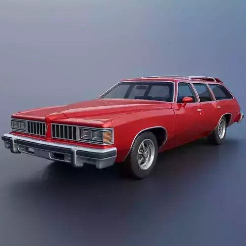 Pontiac LeMans Safari Wagon 1977 3D print model