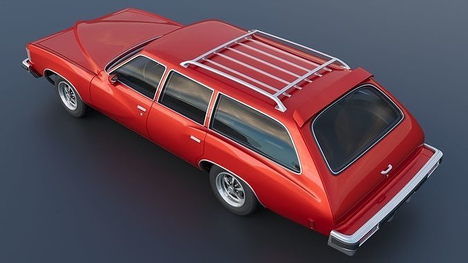 Pontiac LeMans Safari Wagon 1977 3D print model 6