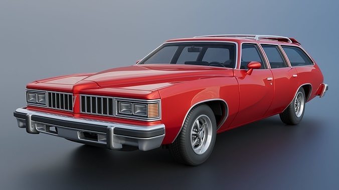 Pontiac LeMans Safari Wagon 1977 3D print model 3