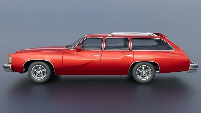 Pontiac LeMans Safari Wagon 1977 3D print model 4