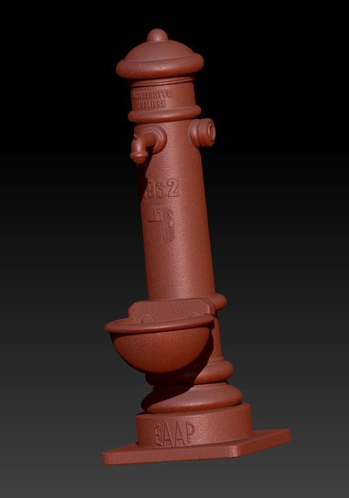 children an fountain 3D print model_3